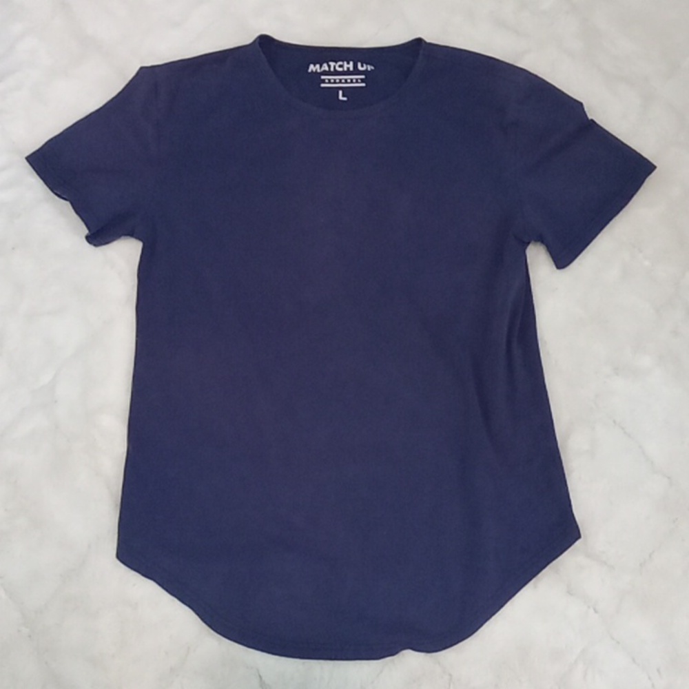 Match Men's Navy Blue Shirt